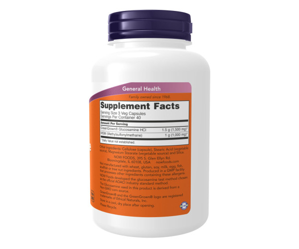Veg Glucosamine & MSM 500/500 - 120 vcaps