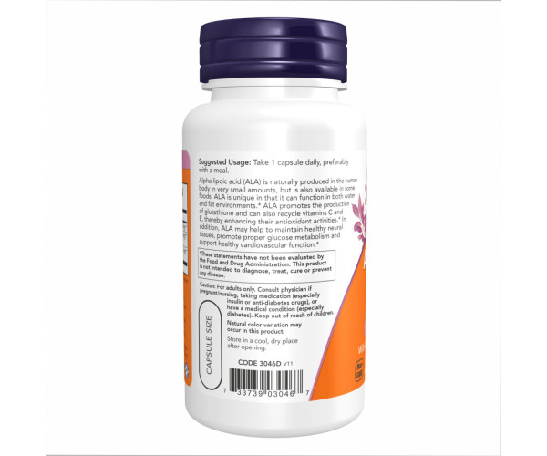 Alpha Lipoic Acid 600mg - 60 vcaps