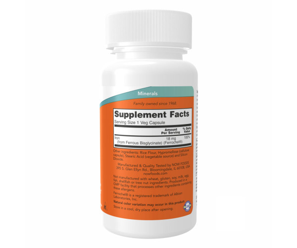 Iron 18mg Ferrochel - 120 vcaps