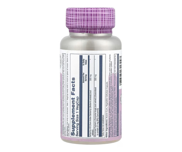 Berberine & Curcumin 600mg - 60 vcaps