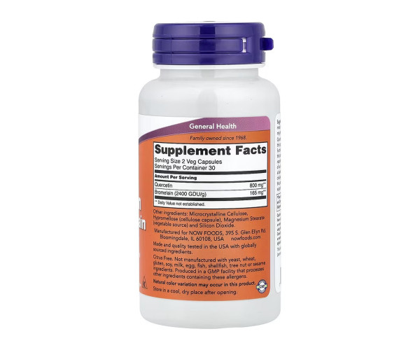 Quercetin with Bromelain - 60 vcaps