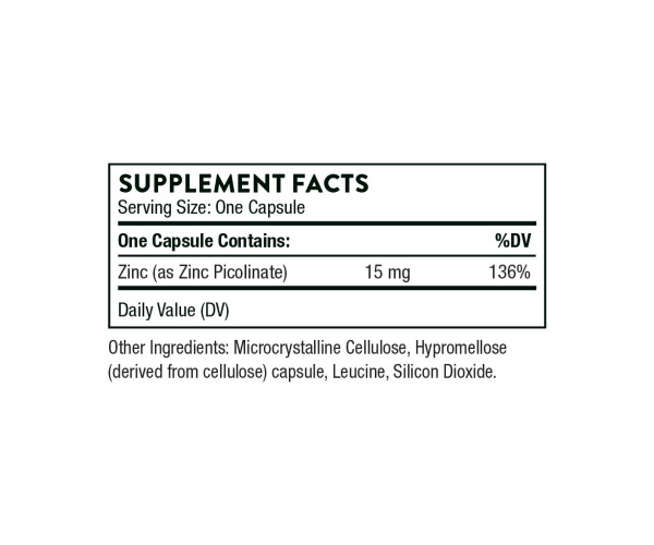 Zinc Picolinate 15 mg - 60 caps