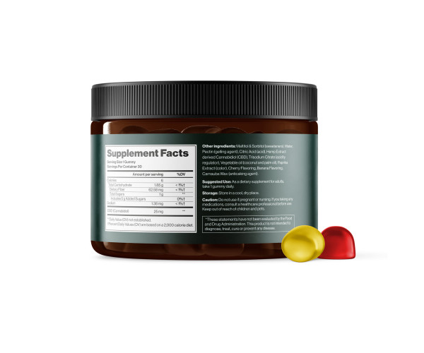 CBD Gummies Full Spectrum 750 mg Cherry & Banana - 30 gummies (До 08.26)