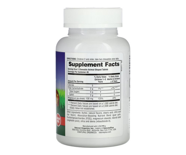 Kids Magnesium Chewable - 90 tabs