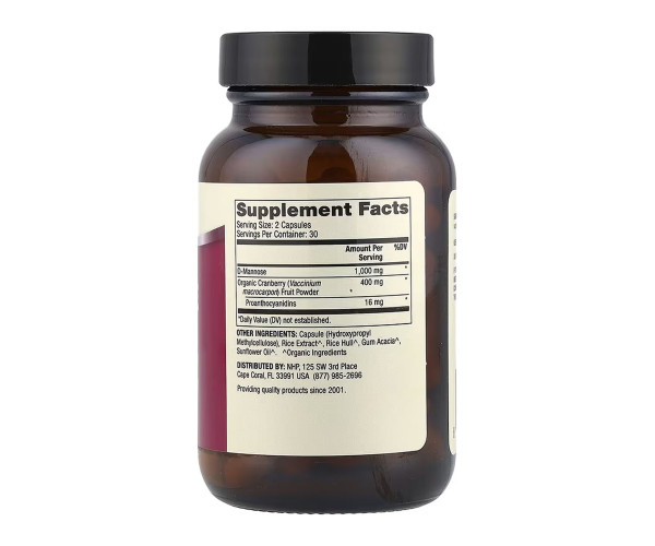 D-Mannose and Cranberry Extract - 60 caps