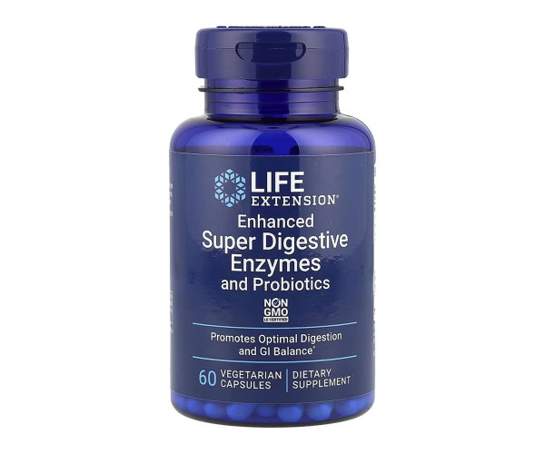 Enhanced Super Digestive Enzymes and Probiotics - 60 vcaps