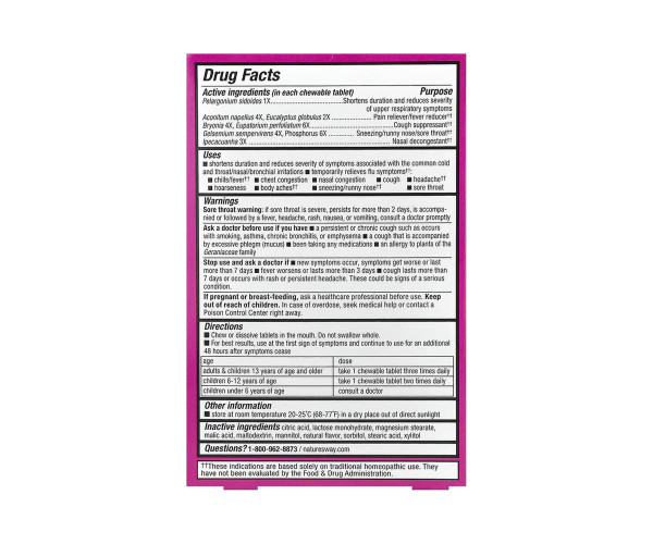 Cold + Flu Relief - 20 tabs Orange