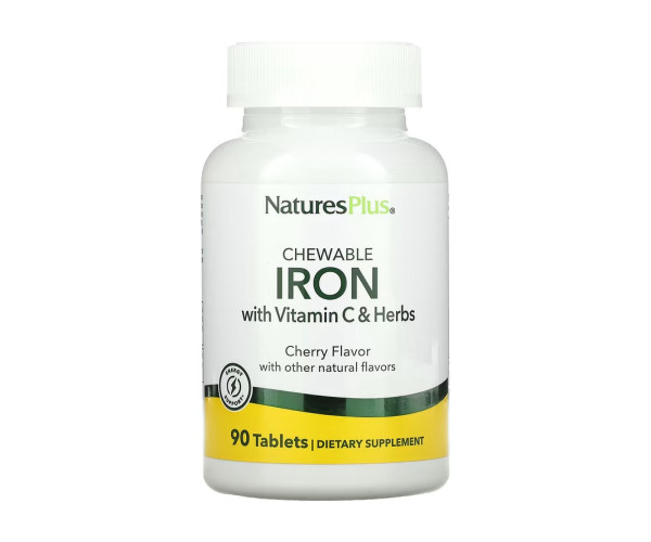 Iron 27 mg with Vitamin C Herbs - 90 tabs