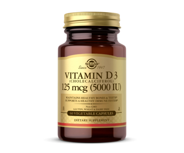 Vitamin D3 (Cholecalciferol) 125 mcg (5,000 IU) - 60 vcaps