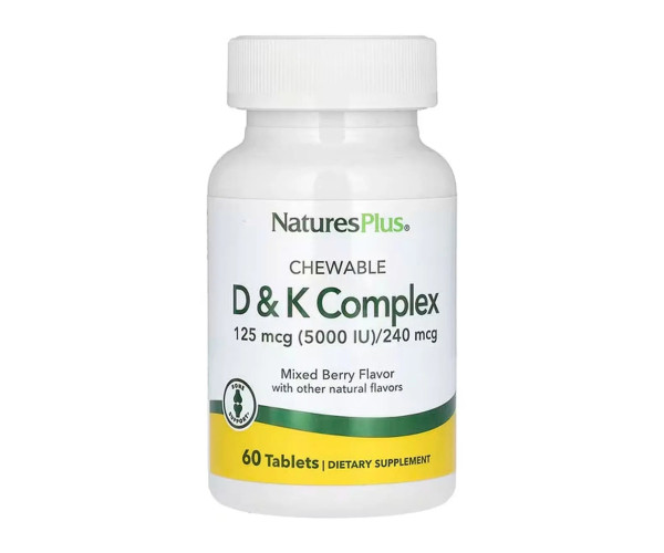 VIT D & K Complex 125mcg 5000 IU/ 240 mcg - 60 tabs