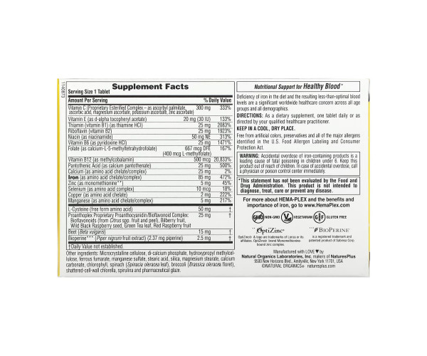 Hema-Plex - 30 tabs (blister)