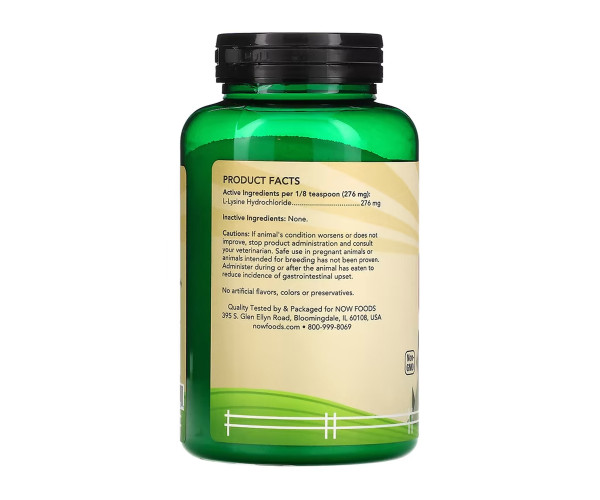 L-Lysine Powder - 226.8g