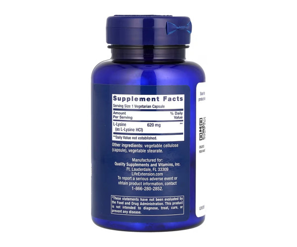L-Lysine 620 mg - 100 vcaps
