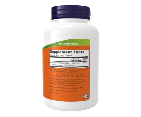 Kelp 325mcg Of Natural Lodine - 250 vcaps