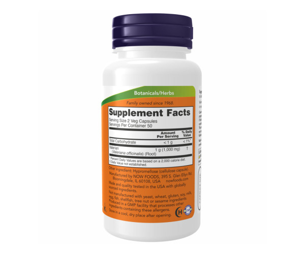 Valerian Root 500mg - 250 vcaps
