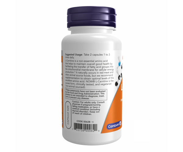 L-Carnitine 250mg - 60 vcaps