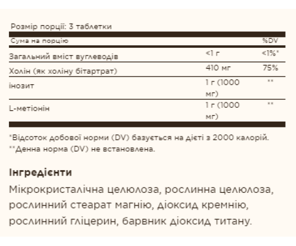 Lipotropic Factors - 100 Tabs