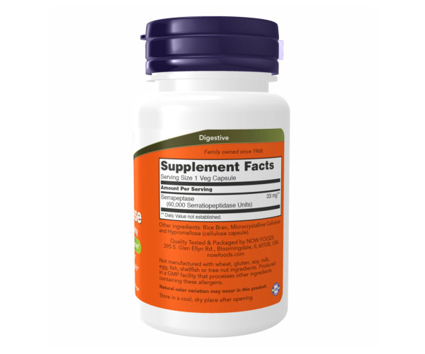 Serrapeptase 60,000 Units - 60 vcaps