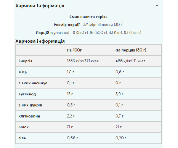 Vegan Blend - 1000g Strawberry