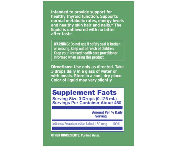 Liquid Iodine Plus - 2fl oz