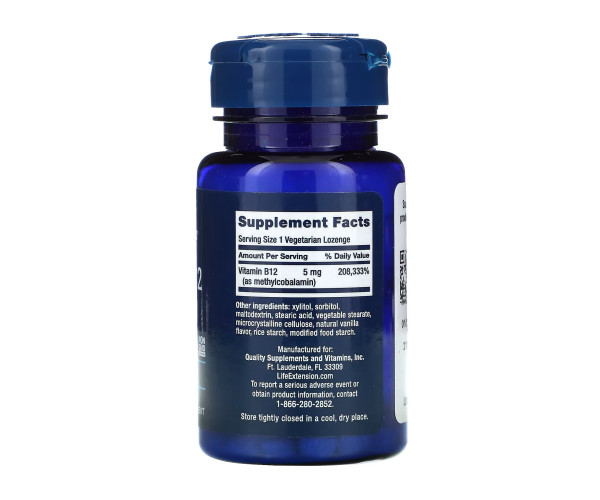 Vitamin B12 Methylcobalamin 5 mg - 60 vcaps