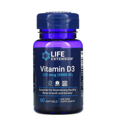 Vitamin D3 125 mcg (5000 IU) - 60 softgels