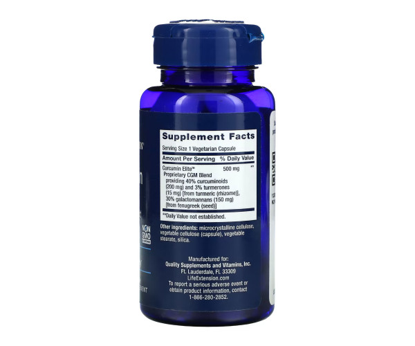 Curcumin Elite™ Turmeric Extract	- 30 vcaps