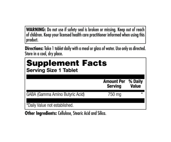 Gaba 750mg - 90 tabs