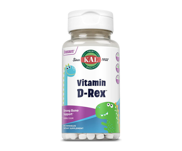 Vitamin D-Rex 10mcg - 90 сhewable Bubble Gum