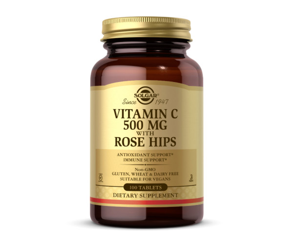 Vitamin C 500mg with Rose Hips - 100 tabs